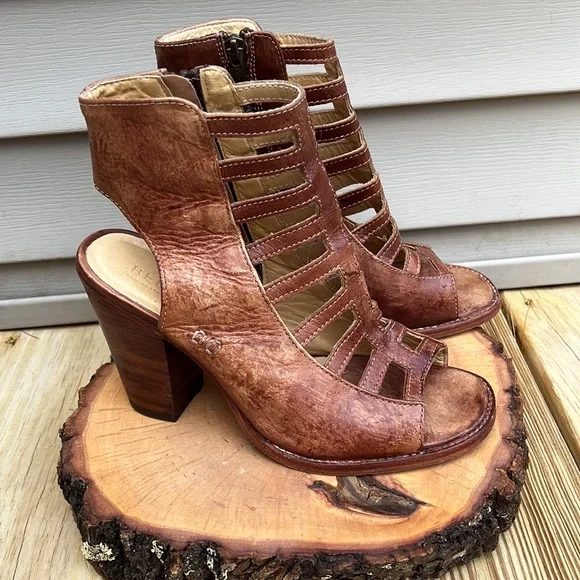 🥳 Host Pick 🥳 - BED|STU OCCAM Peep Toe Heel women size 9.5 - Picture 3 of 16